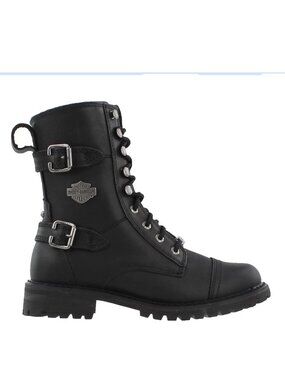 Harley Davidson Balsa 7" Motorcycle Boots Black 8.5   D83853